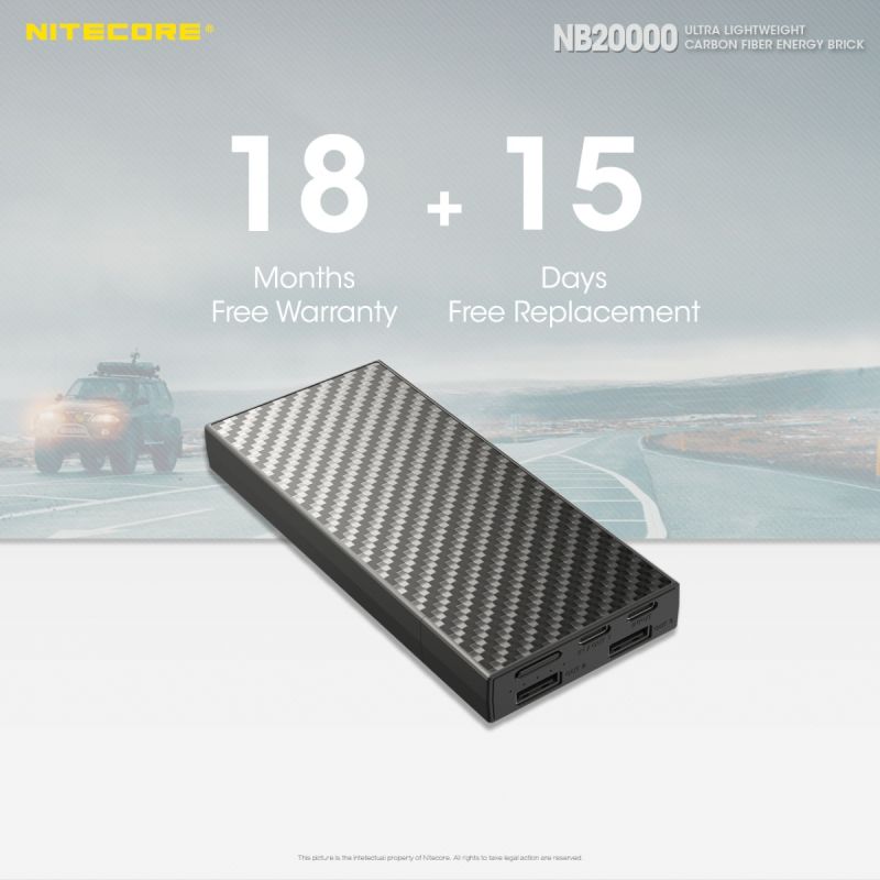 Nitecore NB20000 QC Dual Port USB/USB-C 20000mAh Powerbank