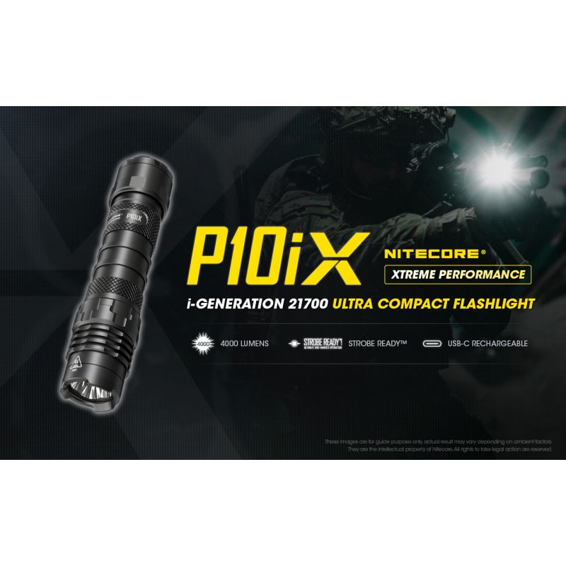 Nitecore P10iX 4 x XP-L2 V6 LED 4000 Lumen Taschenlampe