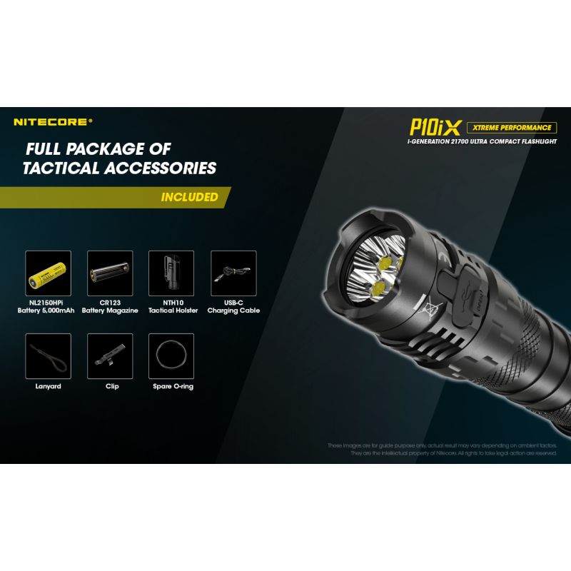 Nitecore P10iX 4 x XP-L2 V6 LED 4000 Lumen Taschenlampe