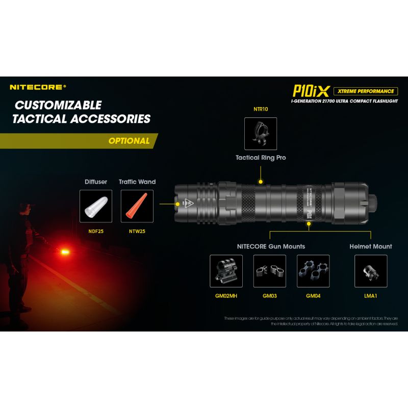 Nitecore P10iX 4 x XP-L2 V6 LED 4000 Lumen Taschenlampe