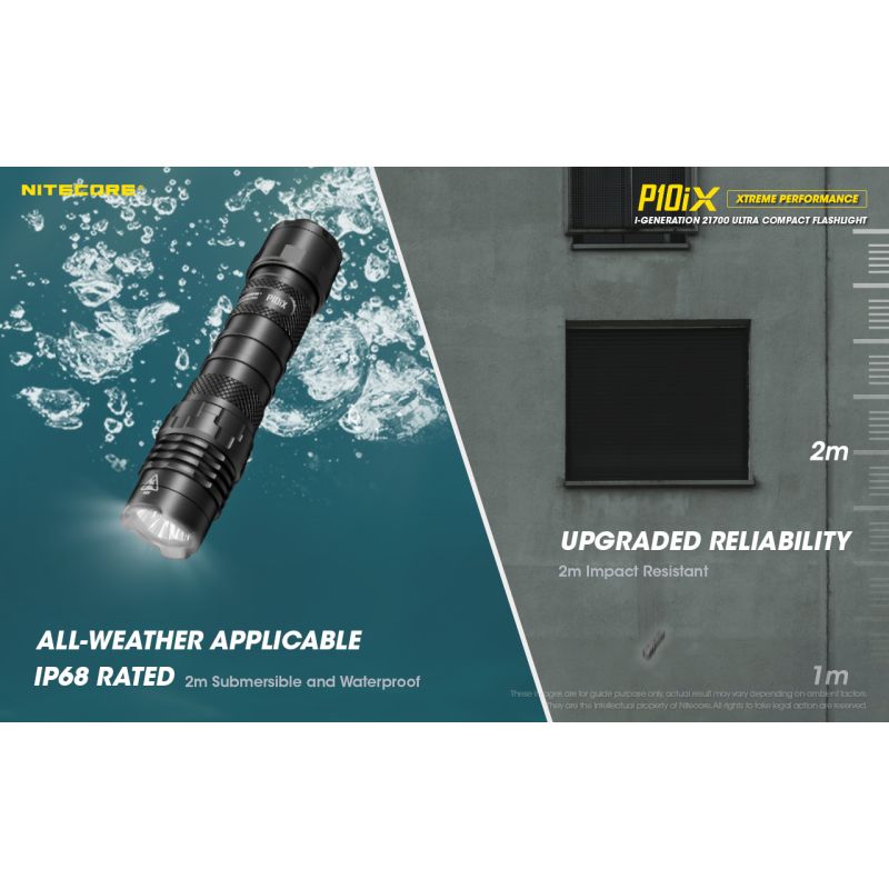 Nitecore P10iX 4 x XP-L2 V6 LED 4000 Lumen Taschenlampe