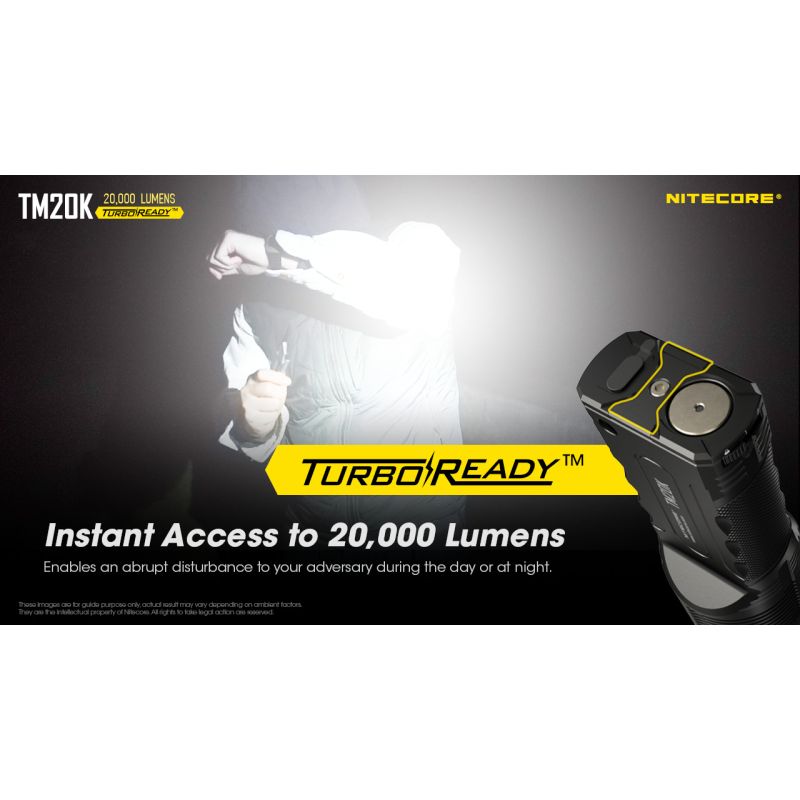 Nitecore TM20K 19 x XP-L2 LED 20000 Lumen USB-C wiederaufladbare LED-Taschenlampe