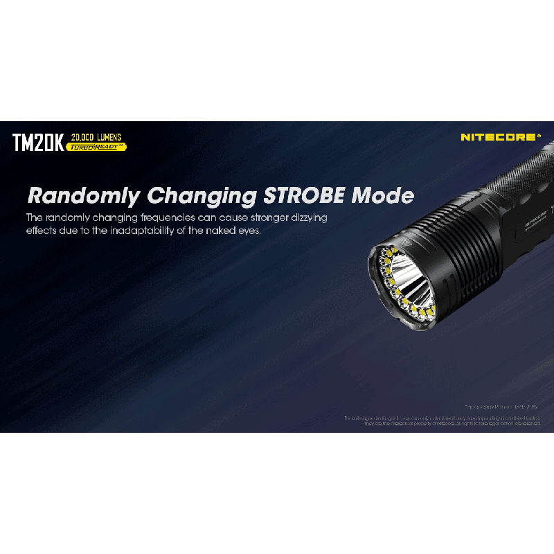 Nitecore TM20K 19 x XP-L2 LED 20000 Lumen USB-C wiederaufladbare LED-Taschenlampe