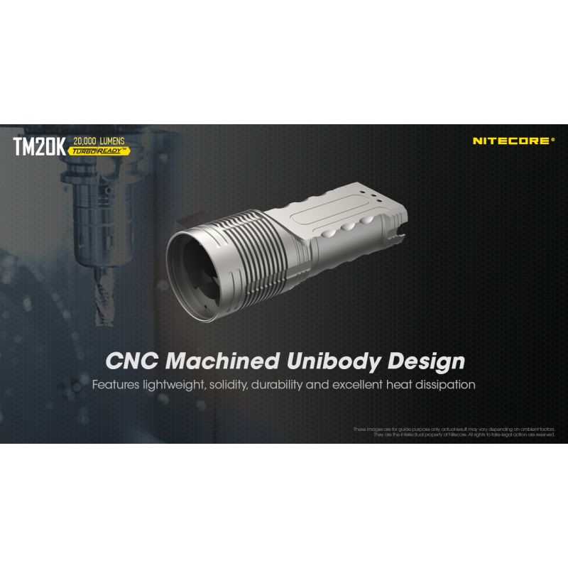 Nitecore TM20K 19 x XP-L2 LED 20000 Lumen USB-C wiederaufladbare LED-Taschenlampe