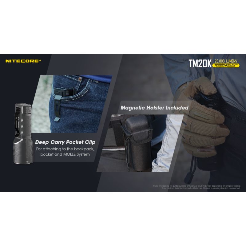 Nitecore TM20K 19 x XP-L2 LED 20000 Lumen USB-C wiederaufladbare LED-Taschenlampe