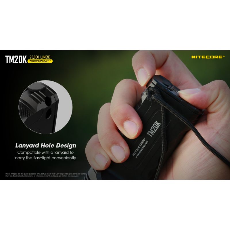 Nitecore TM20K 19 x XP-L2 LED 20000 Lumen USB-C wiederaufladbare LED-Taschenlampe