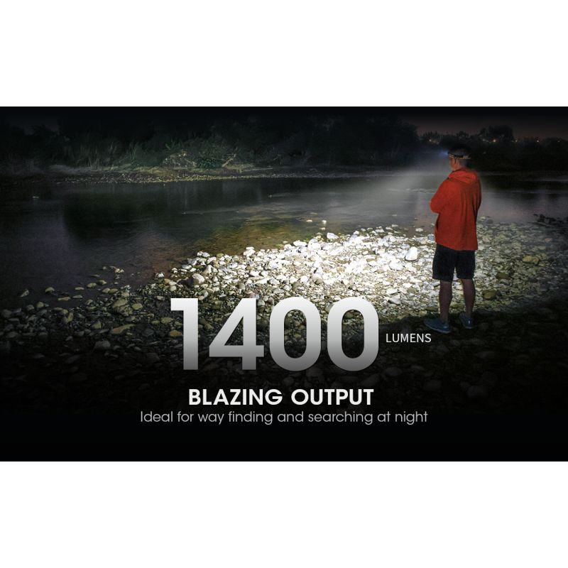 NITECORE NU43 Wiederaufladbare Stirnlampe Weiß- und Rotlicht-Laternen-Scheinwerfer-Taschenlampe mit 3400-mAh-Akku für Outdoor-Camping