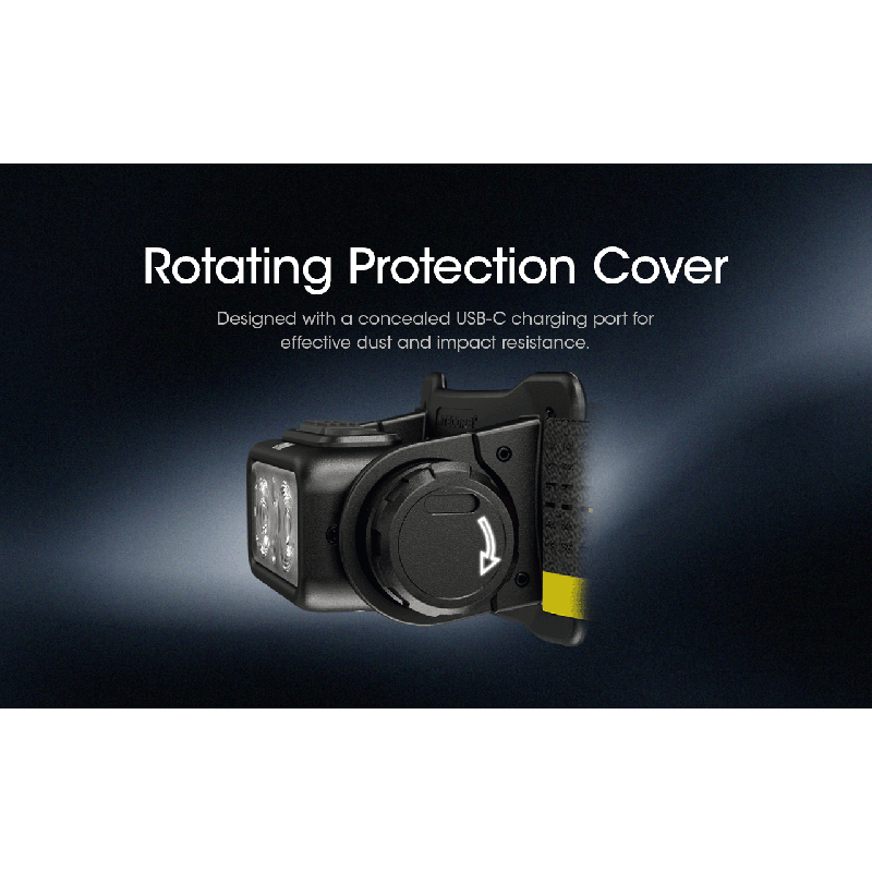 NITECORE NU43 Wiederaufladbare Stirnlampe Weiß- und Rotlicht-Laternen-Scheinwerfer-Taschenlampe mit 3400-mAh-Akku für Outdoor-Camping