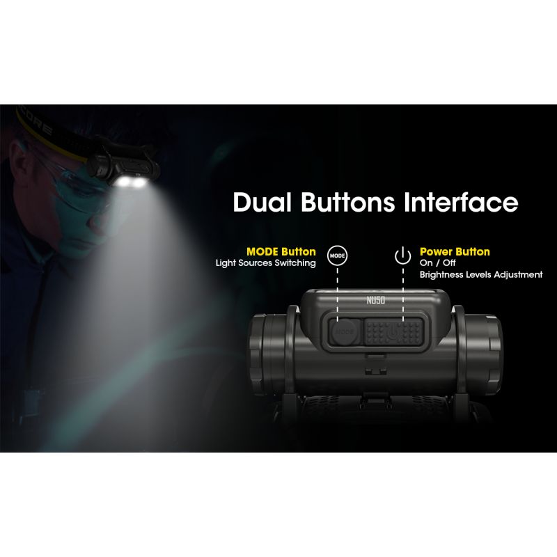 Nitecore NU50 1400 Lumen LED-Stirnlampe