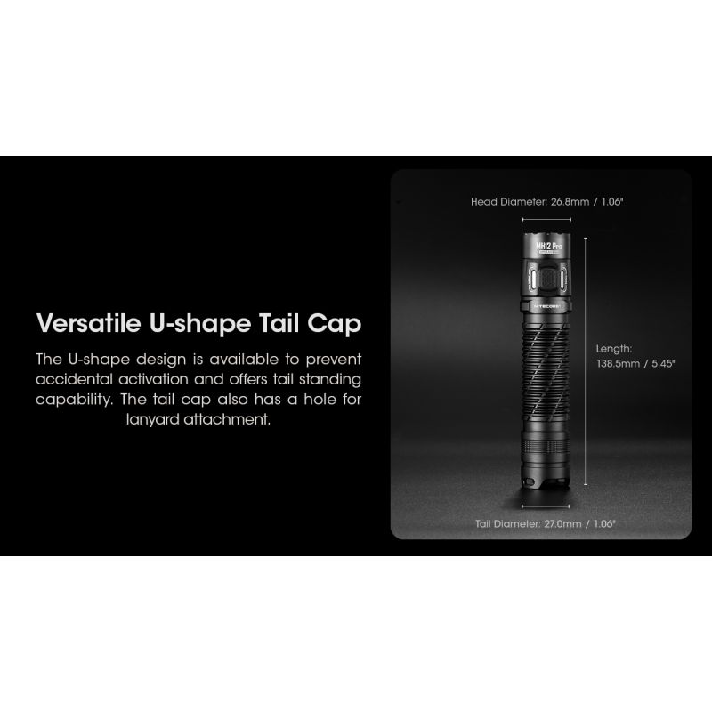 Nitecore MH12 Pro 3300 Lumen USB-C wiederaufladbare Taschenlampe