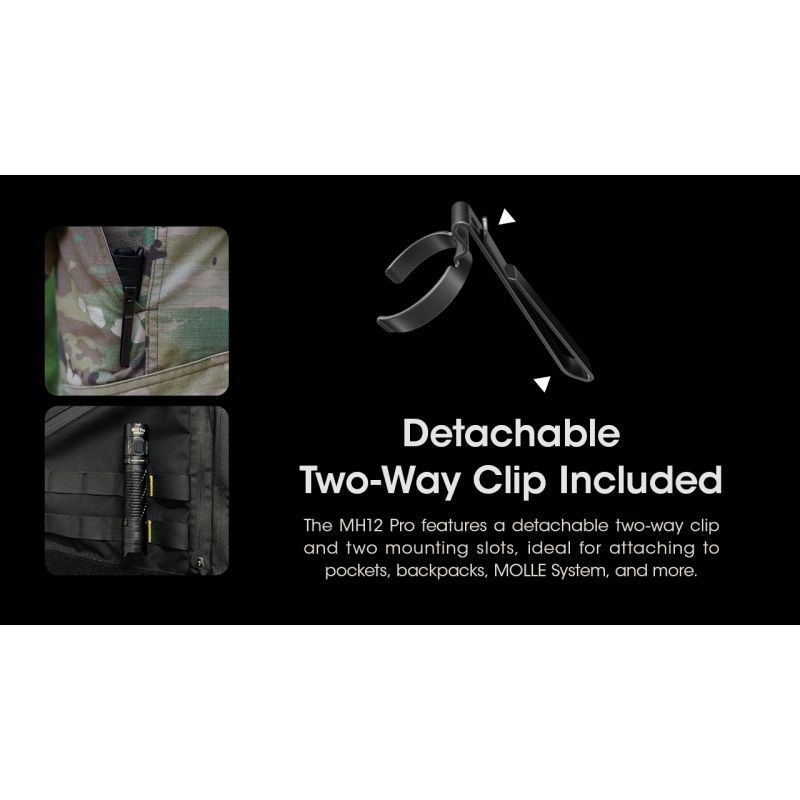 Nitecore MH12 Pro 3300 Lumen USB-C wiederaufladbare Taschenlampe