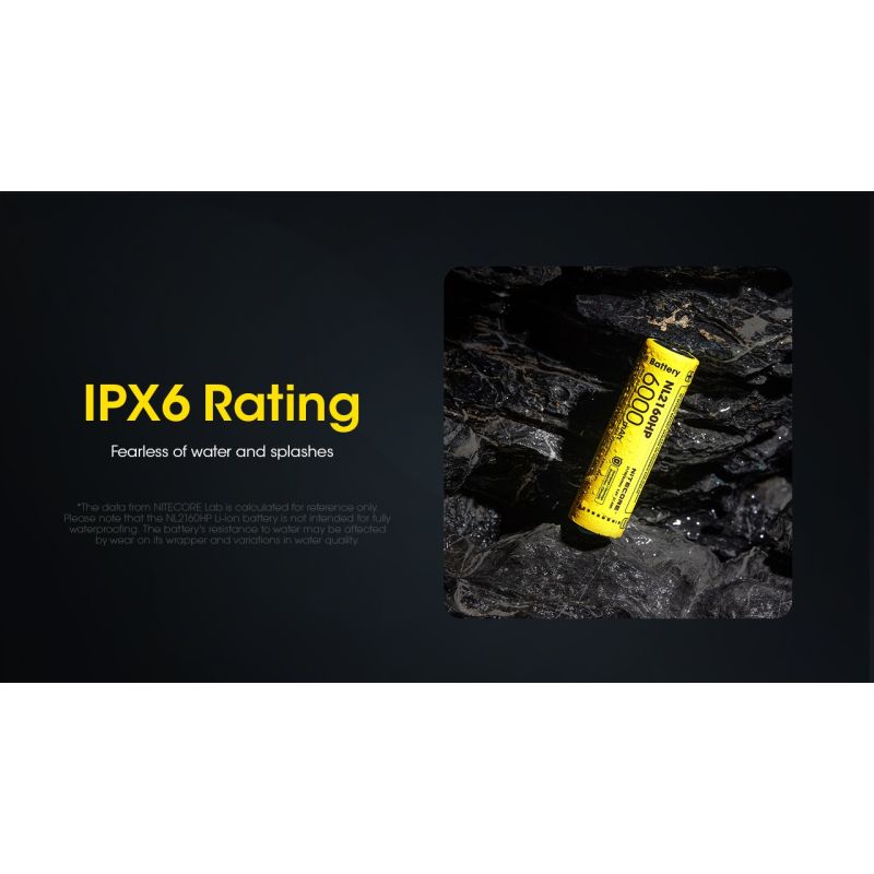 NITECORE NL2160HP 6000MAH 3.6V 18WH 21700 USB-C Li-Ion-Wiederaufladbare Batterie