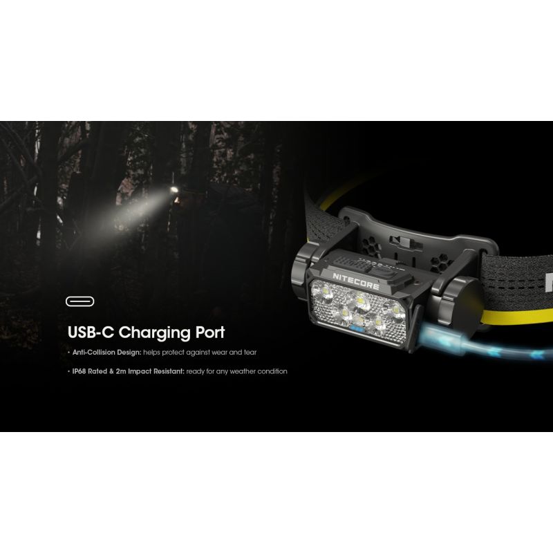 NITECORE HC60 UHE LED Wiederaufladbare Scheinwerfer
