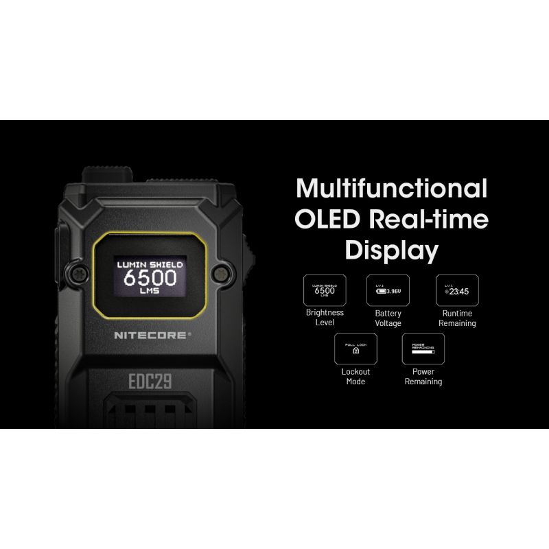 NITECORE EDC29 6500 Lumen USB-C wiederaufladbare EDC-Taschenlampe