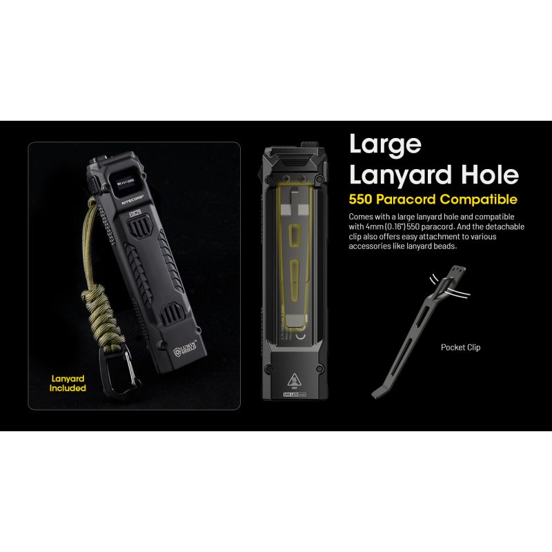 NITECORE EDC29 6500 Lumen USB-C wiederaufladbare EDC-Taschenlampe