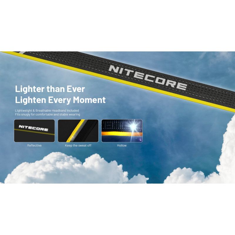 NITECORE NU25 MCT 400 Lumen LED USB-C aufladbare wiederaufladbare Stirnlampe