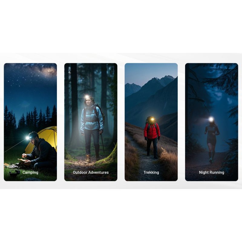 NITECORE NU25 Verbesserte 400-Lumen-Stirnlampe USB-C wiederaufladbare Stirnlampe mit drei Lichtquellen