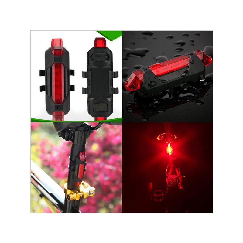 Tragbare USB-Wiederaufladbare Fahrradschwanz-Hecksicherheits-Warnlicht-Taillight