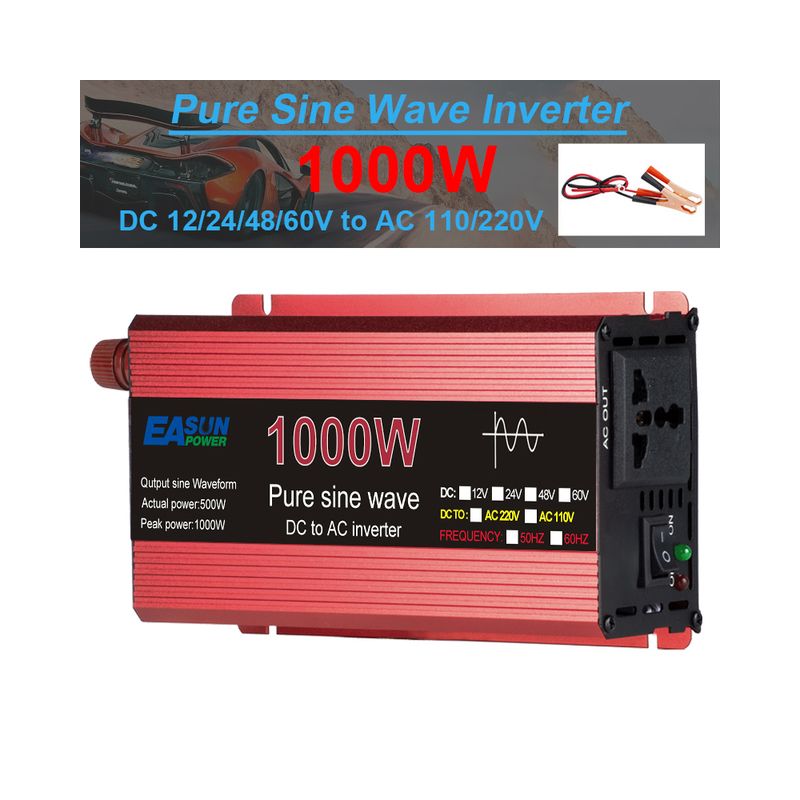 Pure Sine Wave Inverter 3000W Efficient Power Solution for Off-Grid Living Lightweight Alloy Shell