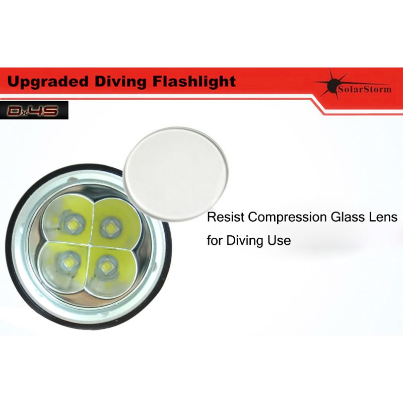 Solarstorm DX4s 4XU2 3200-LUMEN LED Tauchlampe