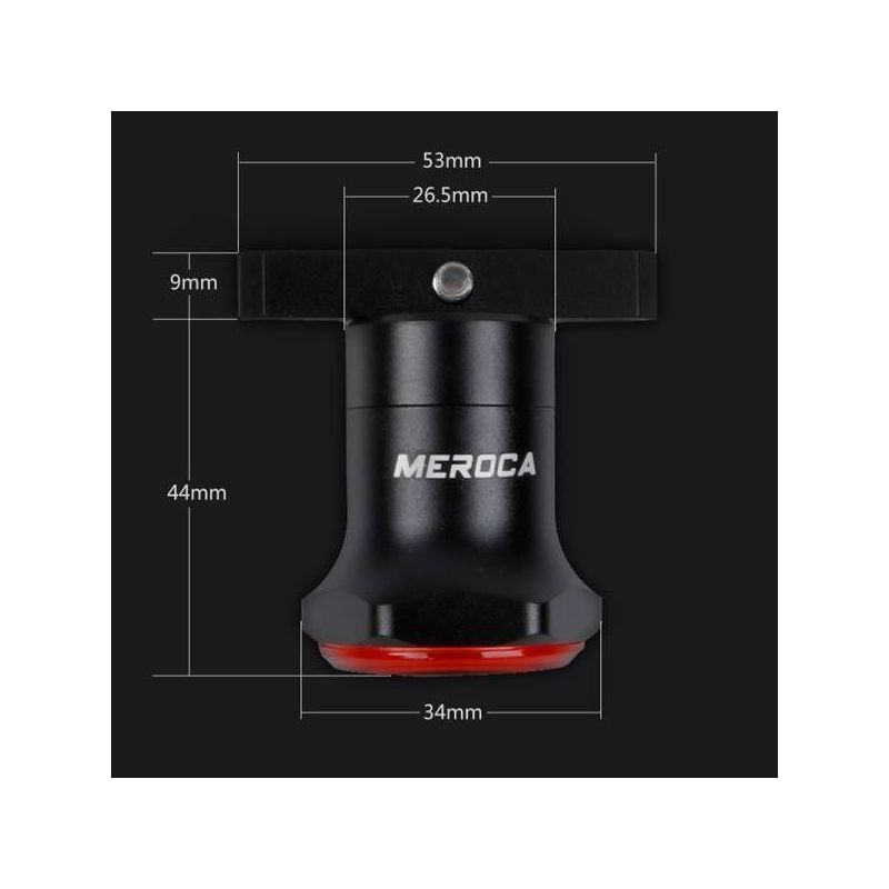 MEROCA MX2 Smart Sensor Bremsrücklicht Mountainbike Licht USB-Aufladung Rennrad Nachtfahrlicht Rücklicht