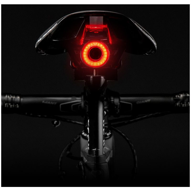 ROCKBROS Q5 Fahrrad Smart Auto Brake Sensing Light IPx6 Wasserdichtes LED-Laderad Rücklicht Fahrradrücklicht