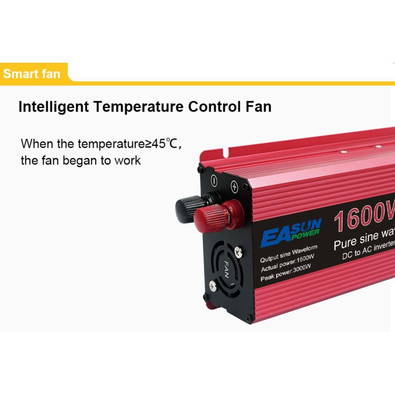 Reiner Sinus-Wechselrichter 3000W 2200W 1600W 1000W Spannung DC 12V 24V bis AC 110V 220V Transformator Power Converter Solar Inverter