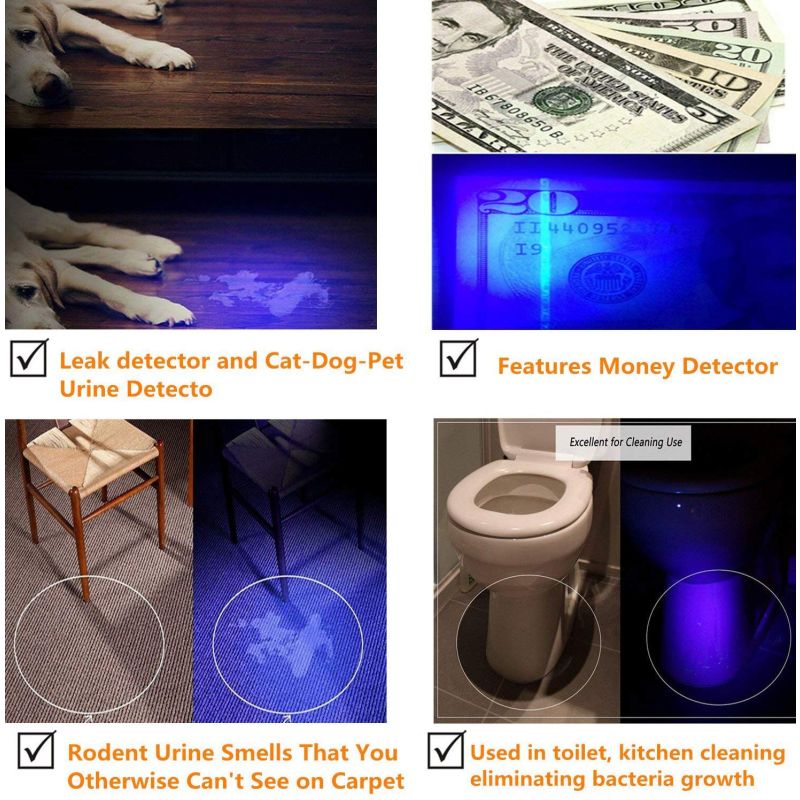 Ultrafire WF-502B.2 395NM LED UV-Taschenlampe