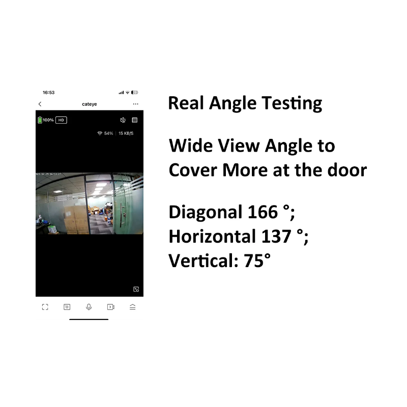 Tuya Smart 1080P WiFi Guckloch Videokamera PIR Bewegungsmelder Home Security Nachtsicht Video Türkamera