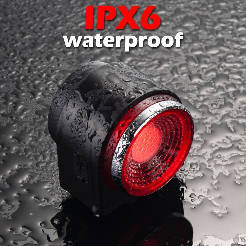 ANTUSI A8 Rennrad Diebstahlwarnschloss Automatische Bremse Radfahren Rücklicht Fernbedienung Fahrrad Rücklicht MTB Drahtlose Glocke