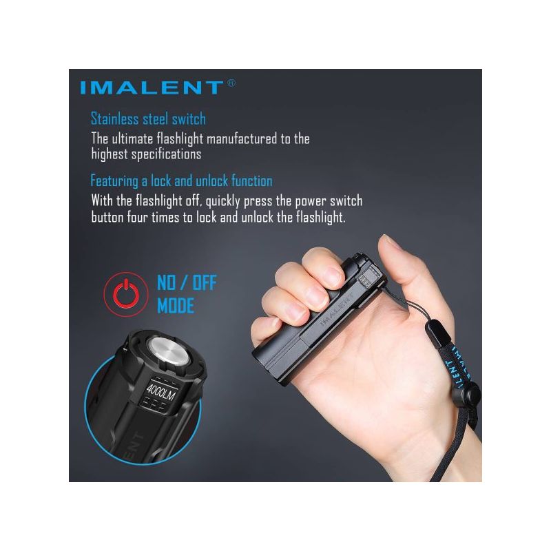 Imalent LD70 XHP 70 4000 LUMEN LED-Taschenlampe