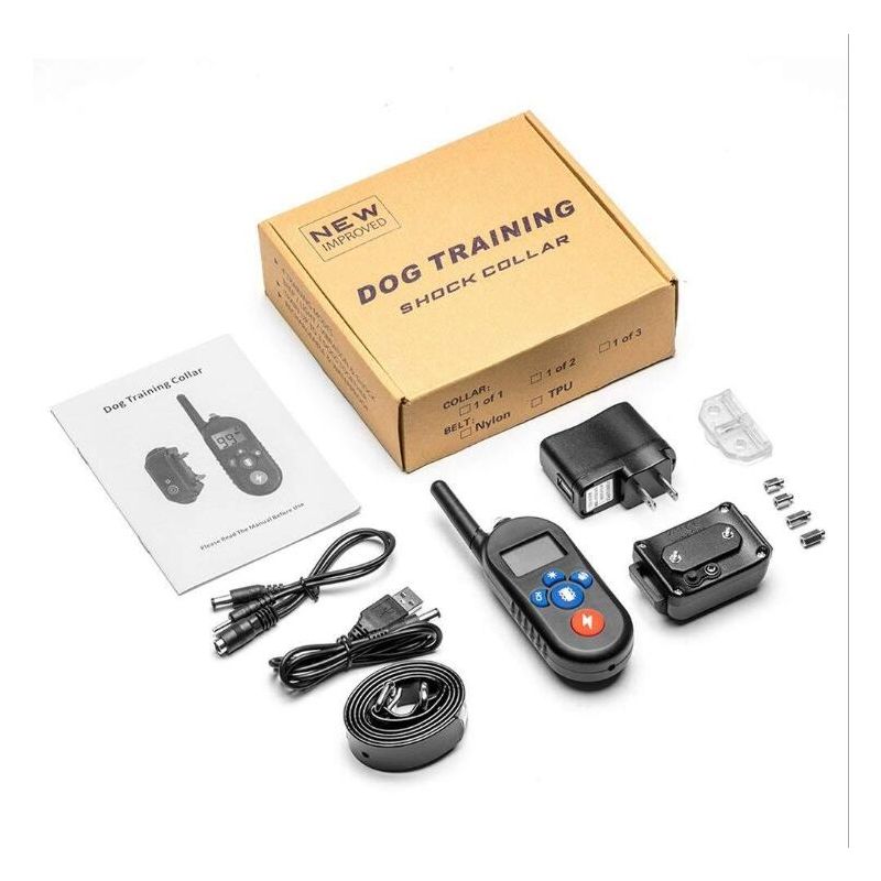 800 m elektrisches Hundehalsband, Hundeschockhalsband mit 3 Trainingsmodi, elektronisches Hundeschockhalsband mit Fernbedienung für kleine, mittelgroße und große Hunde