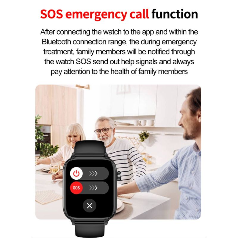 ET570 Blutzucker-Smartwatch, EKG-Herzfrequenz-Blutdruck-Smartwatch