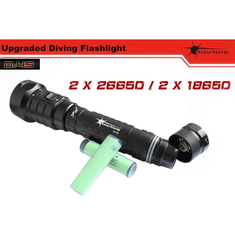 Solarstorm DX4s 4XU2 3200-LUMEN LED Tauchlampe