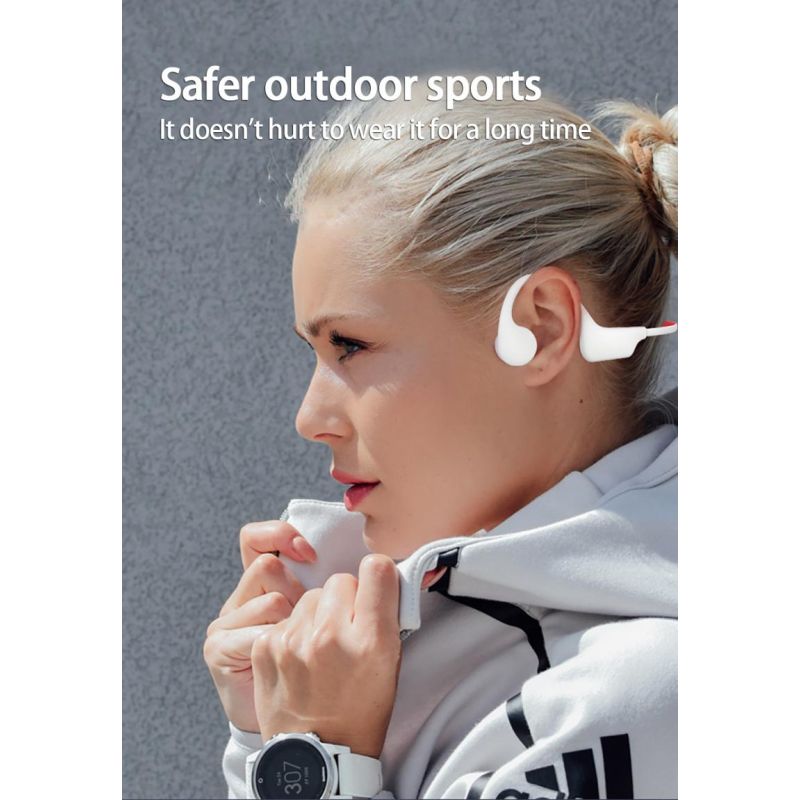 Knochenleitungs-Schwimmkopfhörer 16 GB IP68 Wasserdichter Bluetooth-kompatibler drahtloser Ohrhörer MP3-Musik-Player Sportkopfhörer