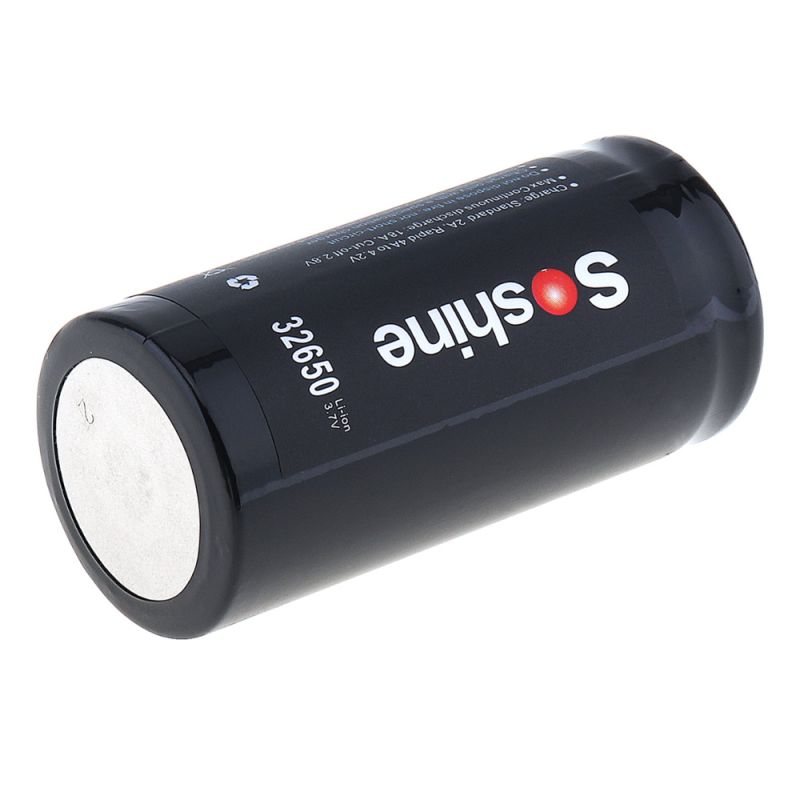 Soshine 6500mAh 3.7V 32650 Lithium Li-Ion wiederaufladbare Batterie