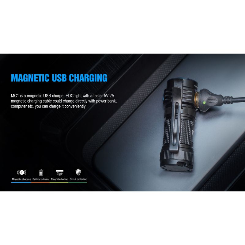 TrustFire MC1 Baton XP-L Hallo 1000 Lumen Led Compact Mini EDC Taschenlampe Keychain Fackel