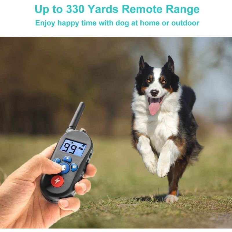 800 m elektrisches Hundehalsband, Hundeschockhalsband mit 3 Trainingsmodi, elektronisches Hundeschockhalsband mit Fernbedienung für kleine, mittelgroße und große Hunde
