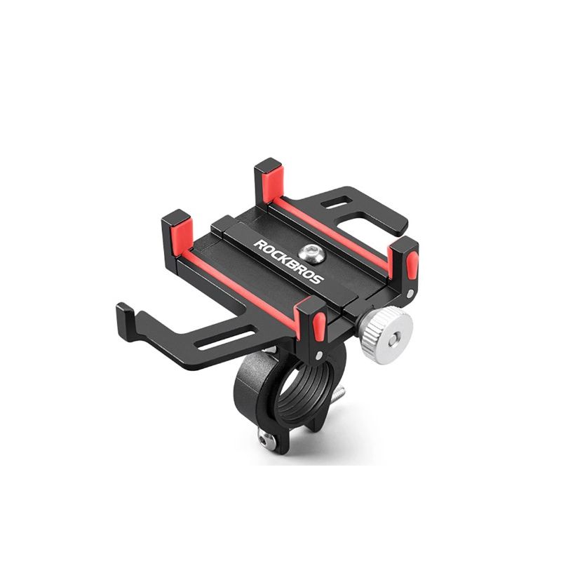 ROCKBROS Telefon Halter Motorrad Elektrische Fahrrad Smartphone CNC Aluminium Legierung Halterung Fünf Klauen Mechanische Fahrrad Telefon Halter