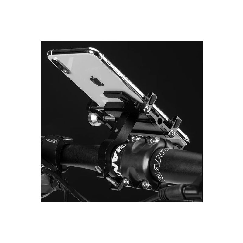 ROCKBROS Telefon Halter Motorrad Elektrische Fahrrad Smartphone CNC Aluminium Legierung Halterung Fünf Klauen Mechanische Fahrrad Telefon Halter