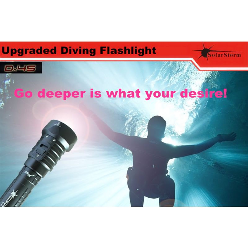 Solarstorm DX4s 4XU2 3200-LUMEN LED Tauchlampe