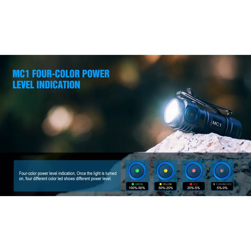 TrustFire MC1 Baton XP-L Hallo 1000 Lumen Led Compact Mini EDC Taschenlampe Keychain Fackel