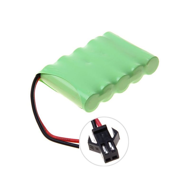 6V AA 1800mAh Ni-MH Akku mit SM-Stecker