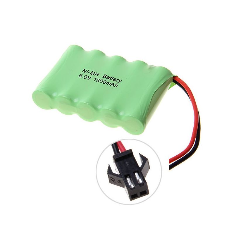 6V AA 1800mAh Ni-MH Akku mit SM-Stecker