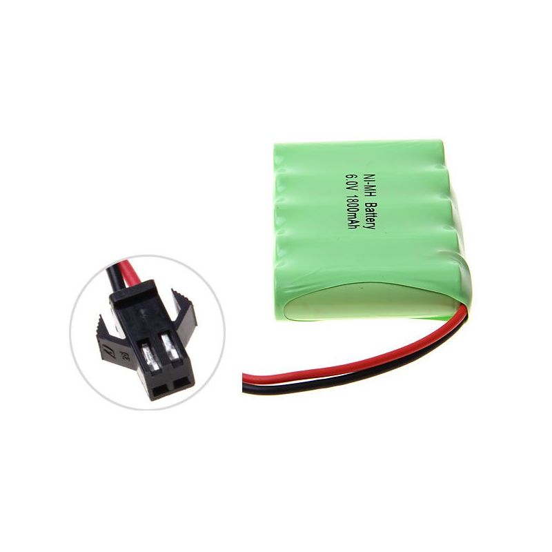 6V AA 1800mAh Ni-MH Akku mit SM-Stecker
