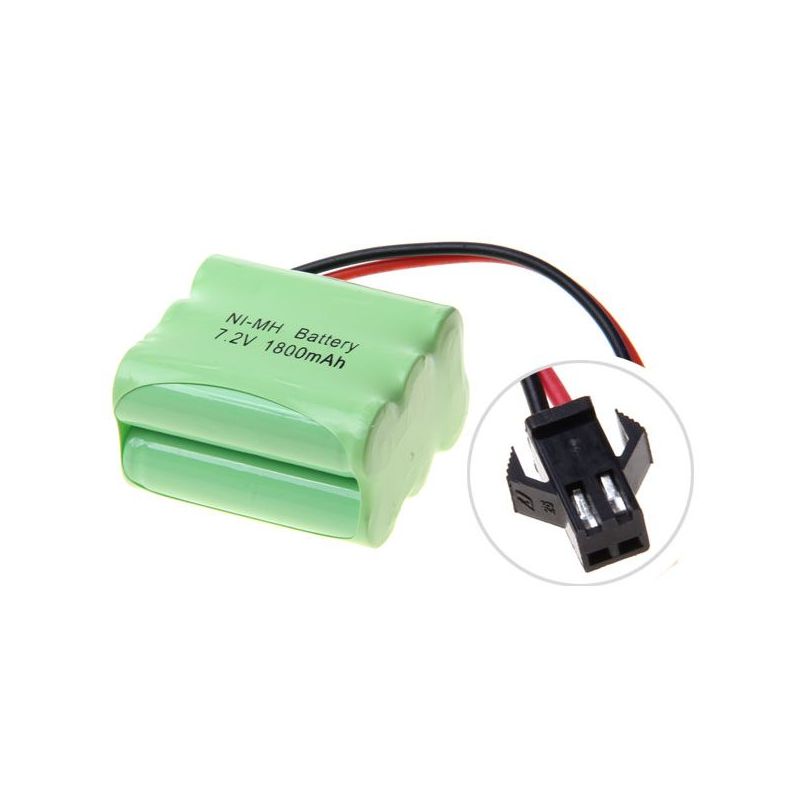 7,2 V AA 1800 mAh Ni-MH-Akku mit SM-Stecker