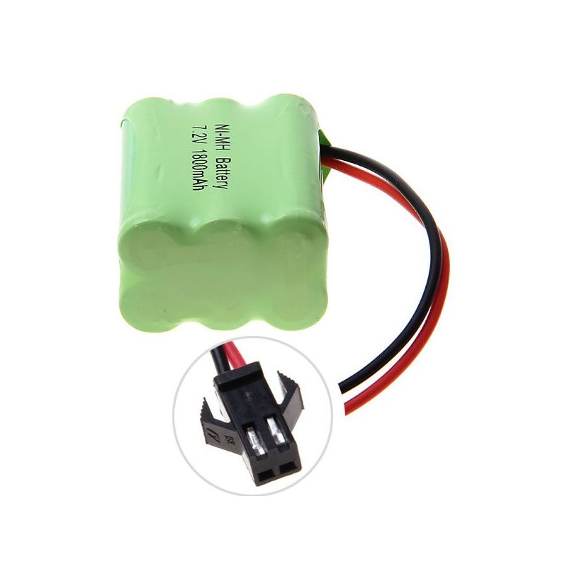 7,2 V AA 1800 mAh Ni-MH-Akku mit SM-Stecker