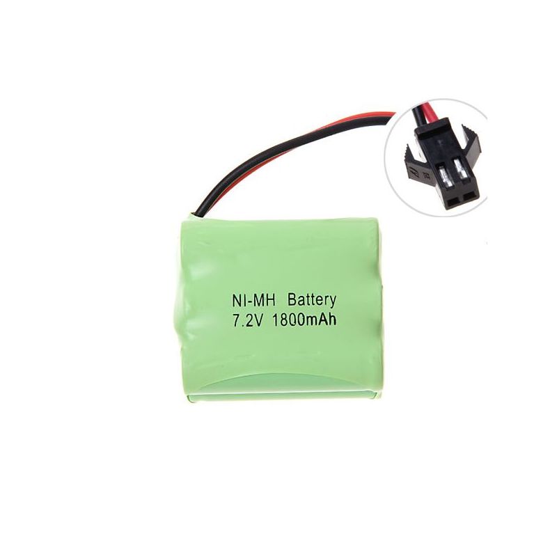 7,2 V AA 1800 mAh Ni-MH-Akku mit SM-Stecker
