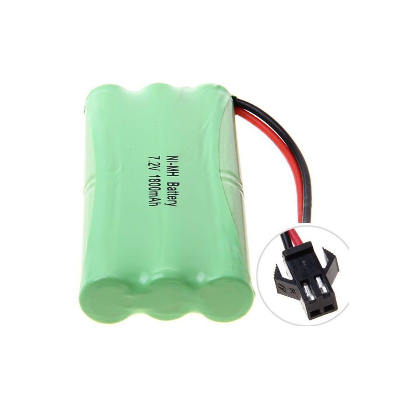7,2 V AA 1800 mAh Ni-MH-Akku mit SM-Stecker