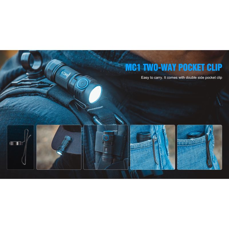 TrustFire MC1 Baton XP-L Hallo 1000 Lumen Led Compact Mini EDC Taschenlampe Keychain Fackel